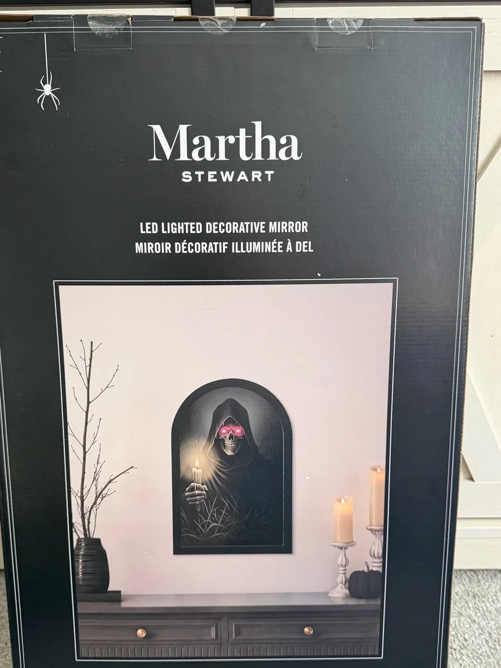 TikTok Viral Martha Stewart Led Grim Reaper Mirror Spooky Decor Halloween